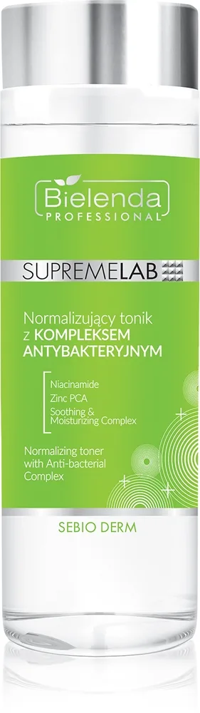 Bielenda Professional Supremelab Sebio Derm Toner för fet och blandhud Antibacterial Complex 200 ml