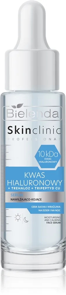 Bielenda Skin Clinic Professional Hyaluronic Acid Lindrande och fuktgivande serum 30 ml