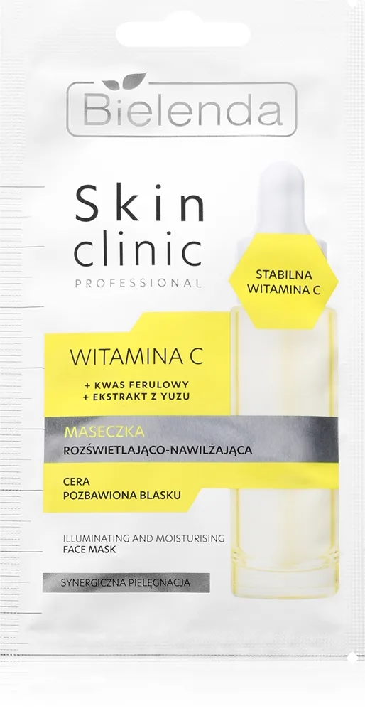 Bielenda Skin Clinic Professional Vitamin C Lystergivande fuktgivande mask för natten 8 g