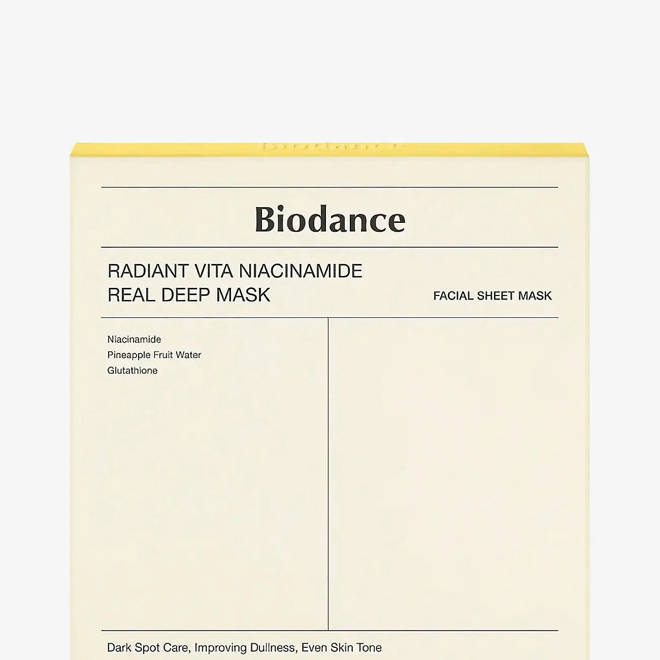 Biodance Radiant Vita Niacinamide Real Deep Mask 4 st