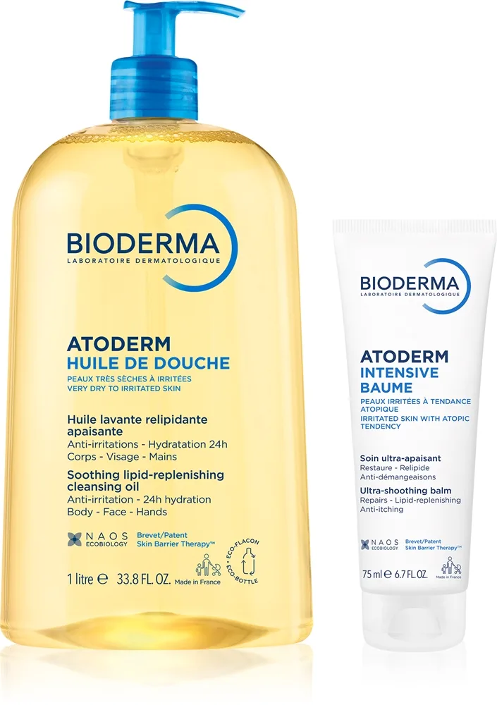 Bioderma Atoderm Dry Skin Set setti kuivalle ja herkälle iholle