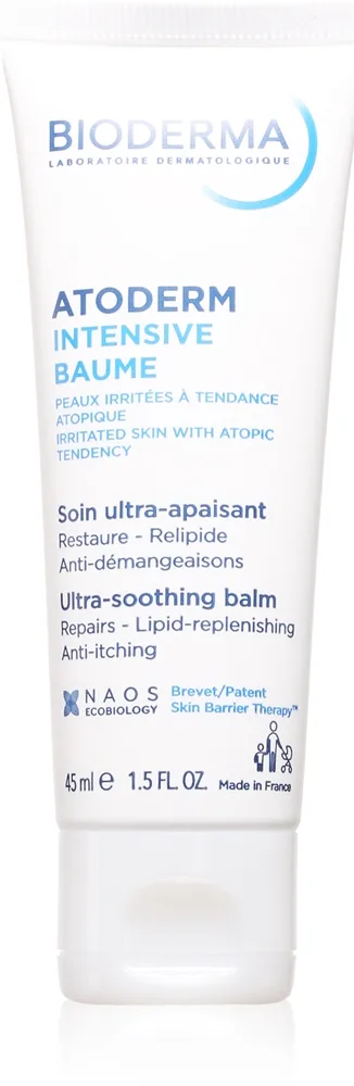 Bioderma Atoderm Intensive Baume Intensiv lindrande balsam För mycket torr känslig och atopisk hud 45 ml