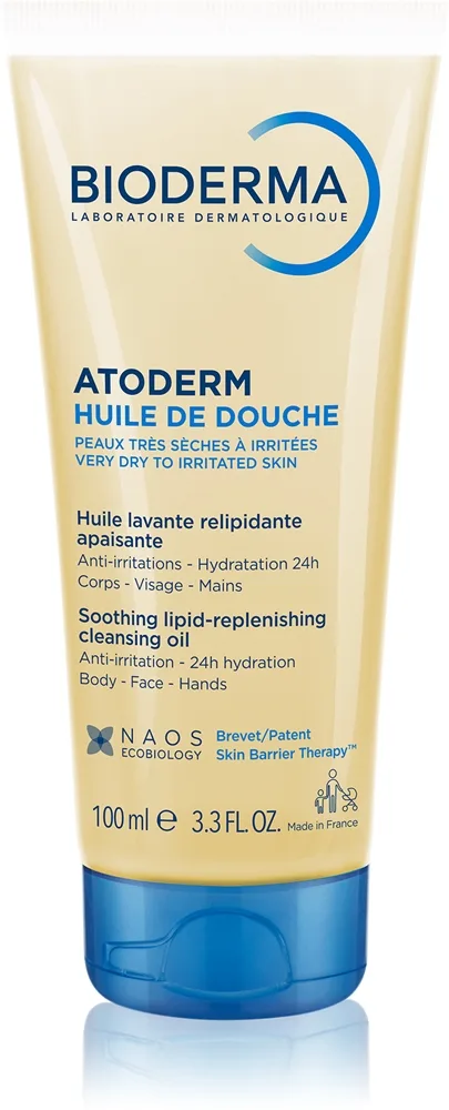 Bioderma Atoderm Shower Oil Ekstranærende lindrende bruseolie Til tør og irriteret hud 100 ml