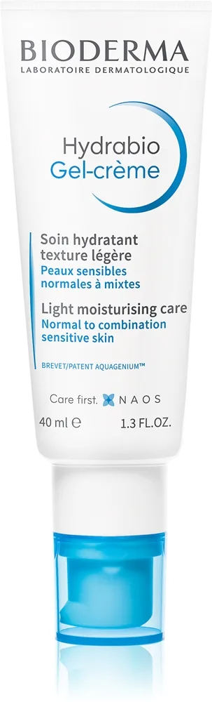 Bioderma Hydrabio Gel-Crème Lätt återfuktande gel-kräm För normal till kombinerad känslig hud 40 ml