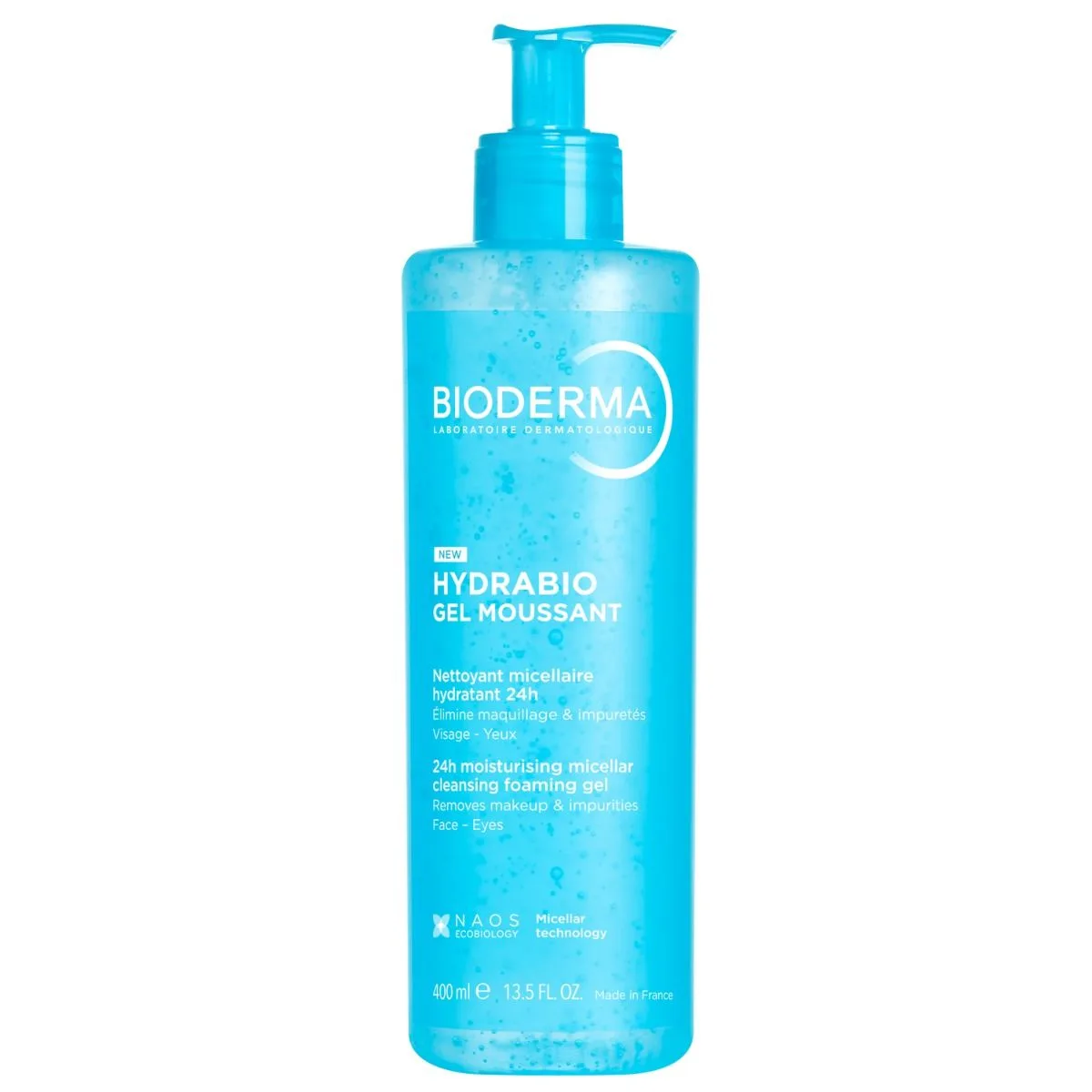 Bioderma Hydrabio Gel Moussant Rengörande micellärt gel med återfuktande effekt 400 ml