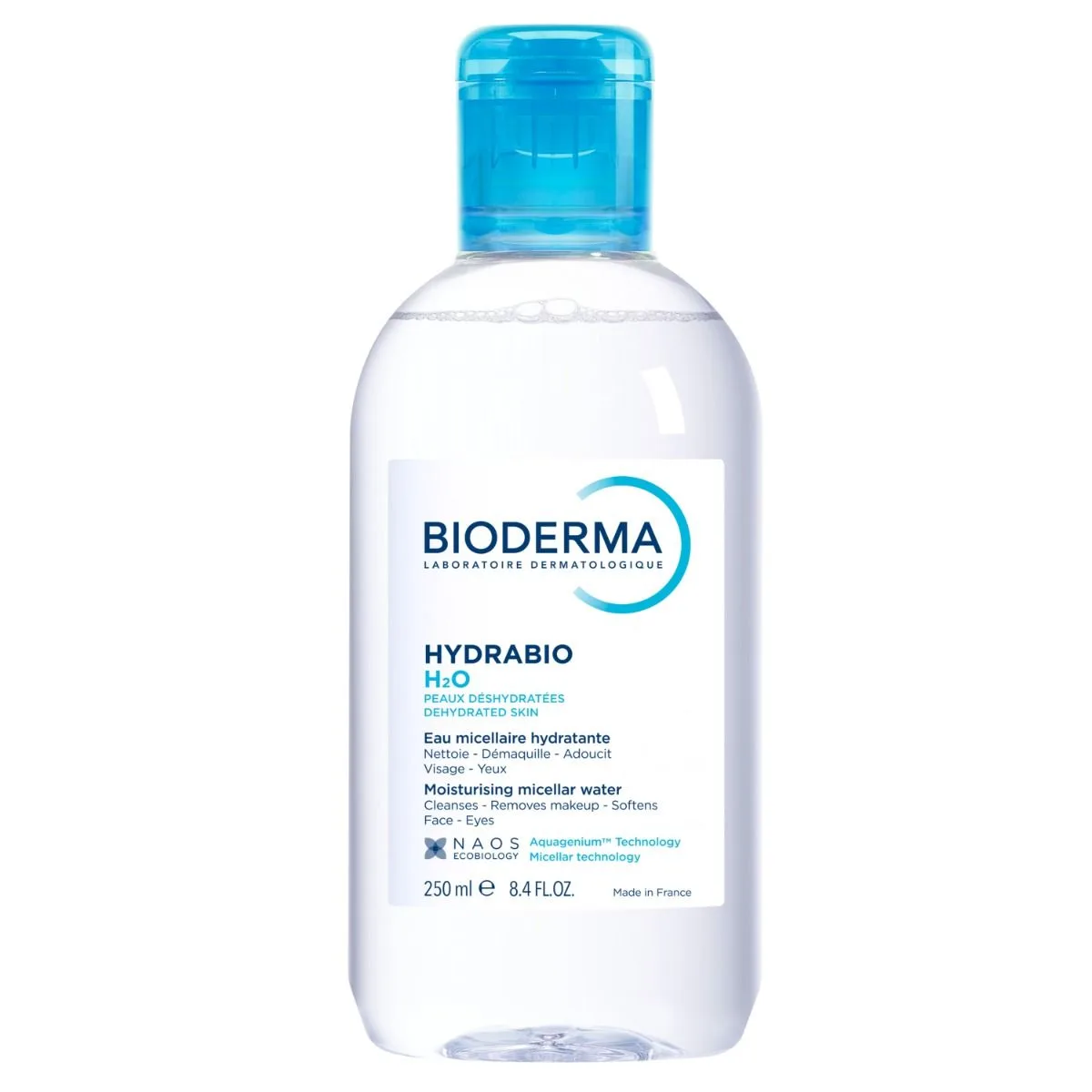 Bioderma Hydrabio H2O Rengörande micellärt vatten För uttorkad hud 250 ml