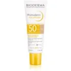 Bioderma Photoderm Aquafluid skyddande och tonande fluid för ansiktet SPF 50+ Skugga Claire 40 ml