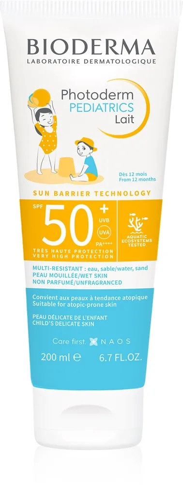 Bioderma Photoderm Pediatrics lasten aurinkosuojamaito 200 ml