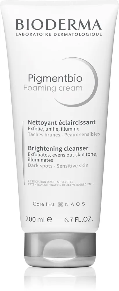 Bioderma Pigmentbio Foaming Cream Djupt rengörande krämigt skum Med blekande effekt 200 ml