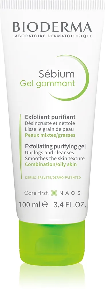 Bioderma Sébium Exfoliating Purifying Gel puhdistava kuorinta rasvoittuvalle ja sekaiholle 75 ml