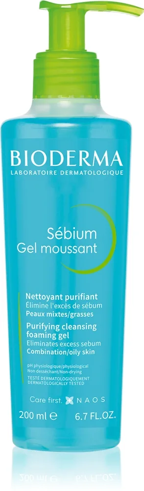 Bioderma Sébium Gel moussant - rensegel mod urenheder, blidt rensende og sæbefri Cleansing gel