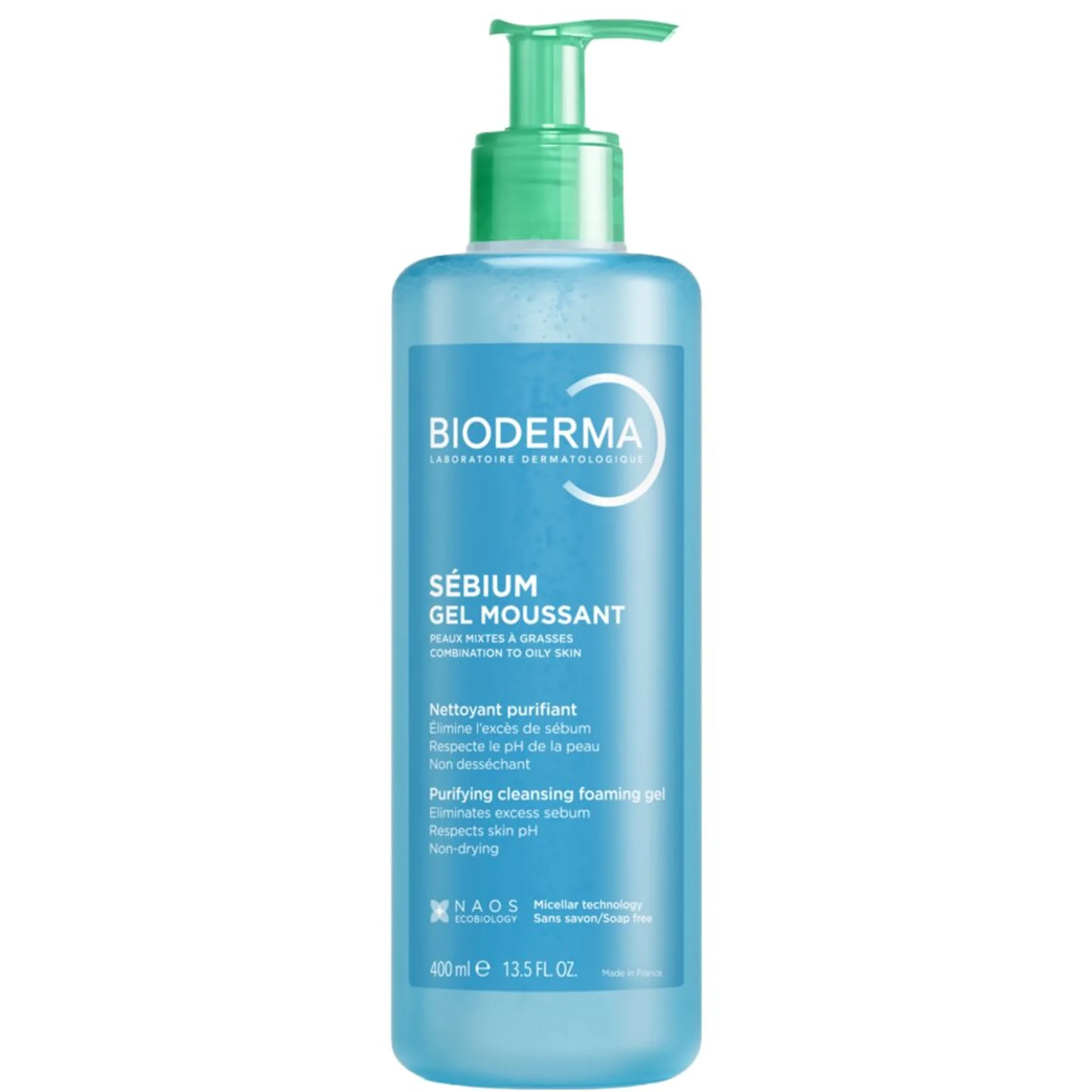 Bioderma Sébium Gel moussant - rengöringsgel mot orenheter, milt klargörande & tvålfri Rengöringsgel