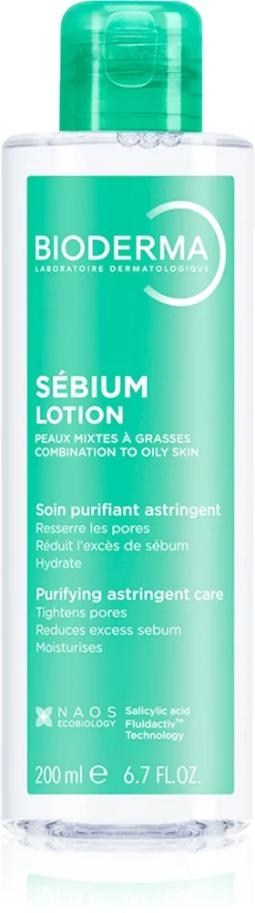 Bioderma Sébium Lotion kosteuttava kasvovesi rasvoittuvalle iholle 200 ml