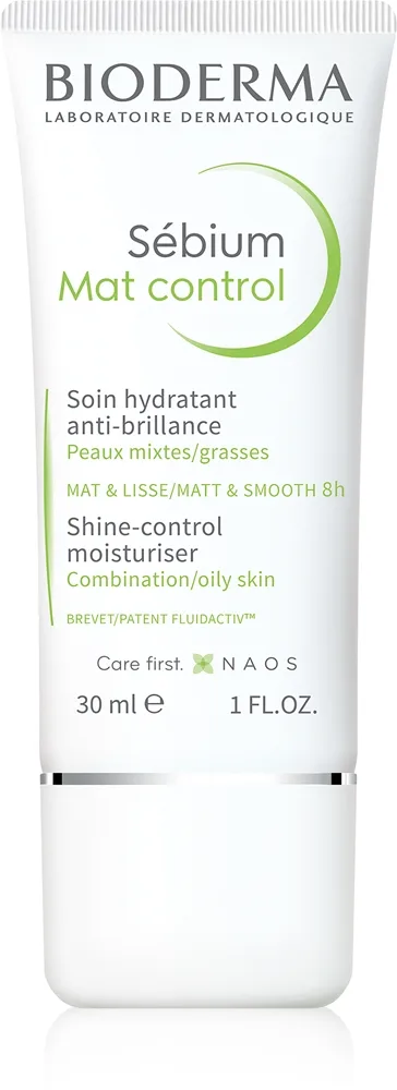 Bioderma Sébium Mat Control Lätt fuktighetskräm För lyster och expanderade porer 30 ml
