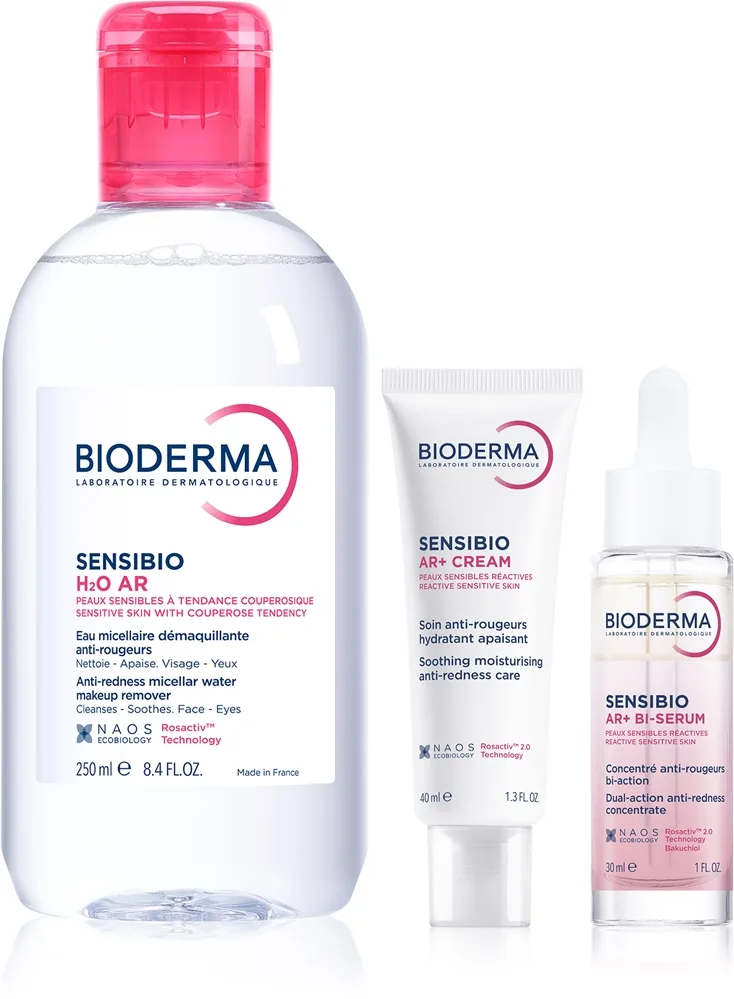 Bioderma Sensibio AR+ setti herkälle ja punoitukseen taipuvaiselle iholle