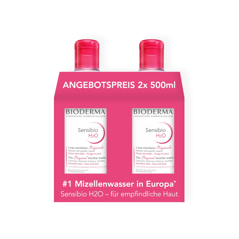 BIODERMA Sensibio H2O Doppelpack 2X500 ml Lösung