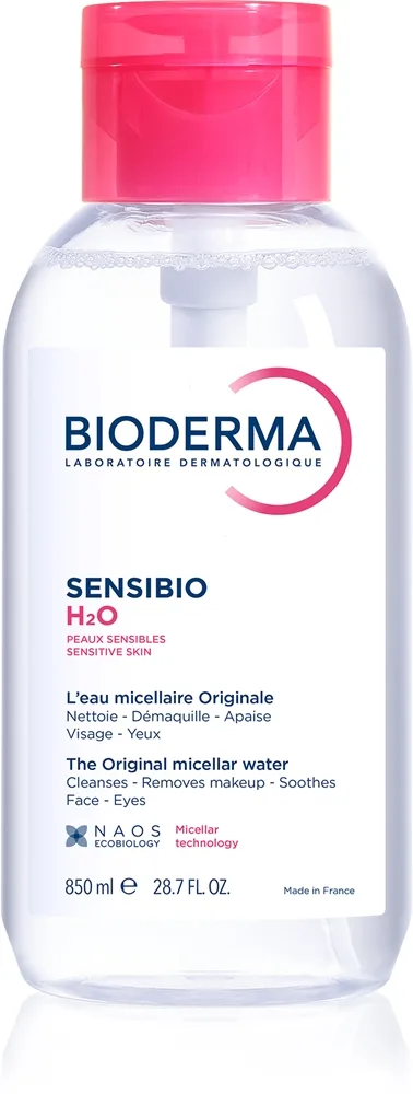 Bioderma Sensibio H2O Micellært vand til sensitiv hud med dispenser 850 ml