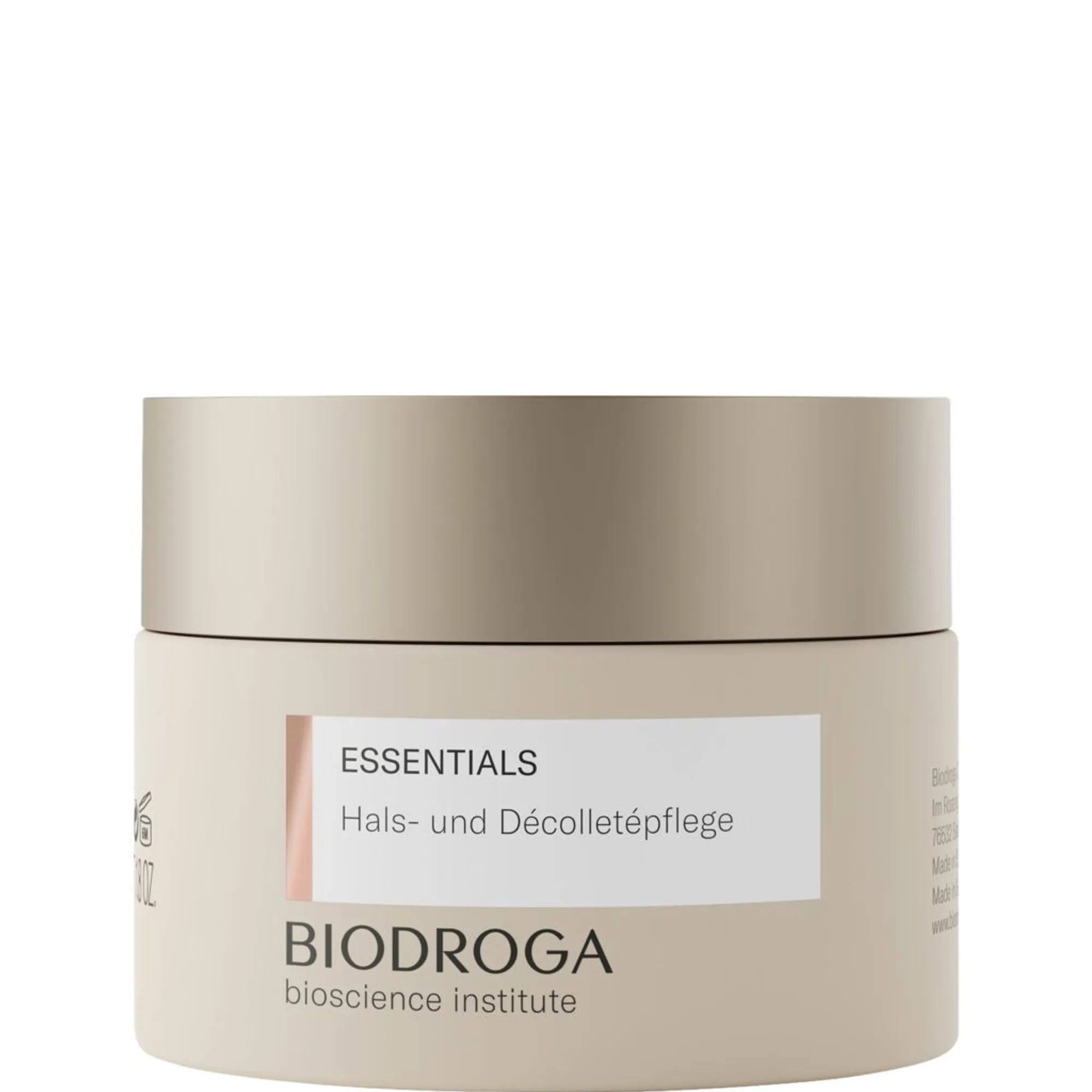 Biodroga ESSENTIALS Neck and décolleté care Ansigtscreme