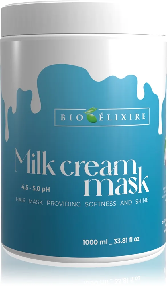 Bioélixire Milk Cream Mask för glansigt och mjukt hår 1000 ml