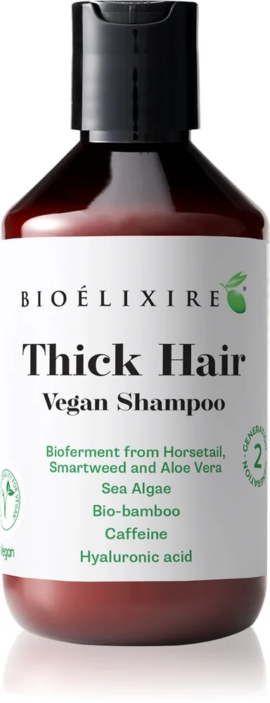 Bioélixire Thick Hair shampoo hiusten kasvua edistämään ja tyviä vahvistamaan 300 ml