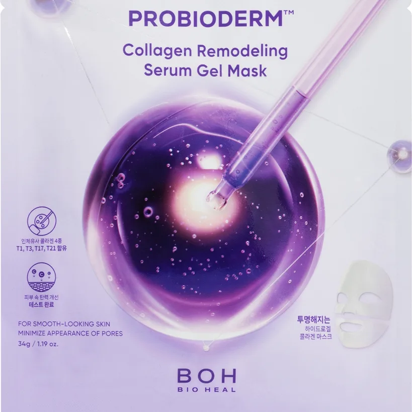 BIOHEAL BOH Probioderm Collagen Remodeling Serum Gel Mask hydrogelmask med åtstramande effekt 1 st.