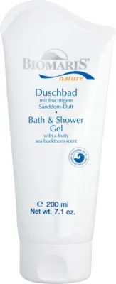 BIOMARIS Duschbad nature mit Sanddorn-Duft 200 ml Duschgel