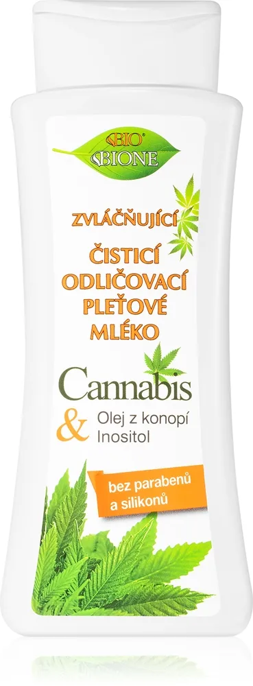 Bione Cosmetics Cannabis Lindrande rengöringslotion 255 ml