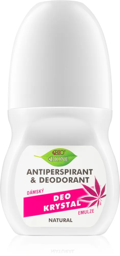 Bione Cosmetics Cannabis Roll-on antiperspirant Med doft av rosor 80 ml