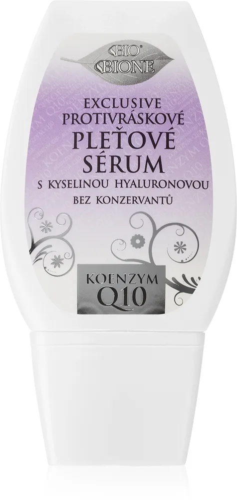 Bione Cosmetics Exclusive Q10 ryppyjä ehkäisevä seerumi sisältää hyaluronihappoa 40 ml