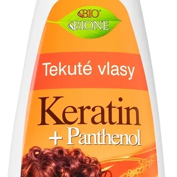 Bione Cosmetics Keratin + Panthenol Återskapande leave-in vård för hår 260 ml