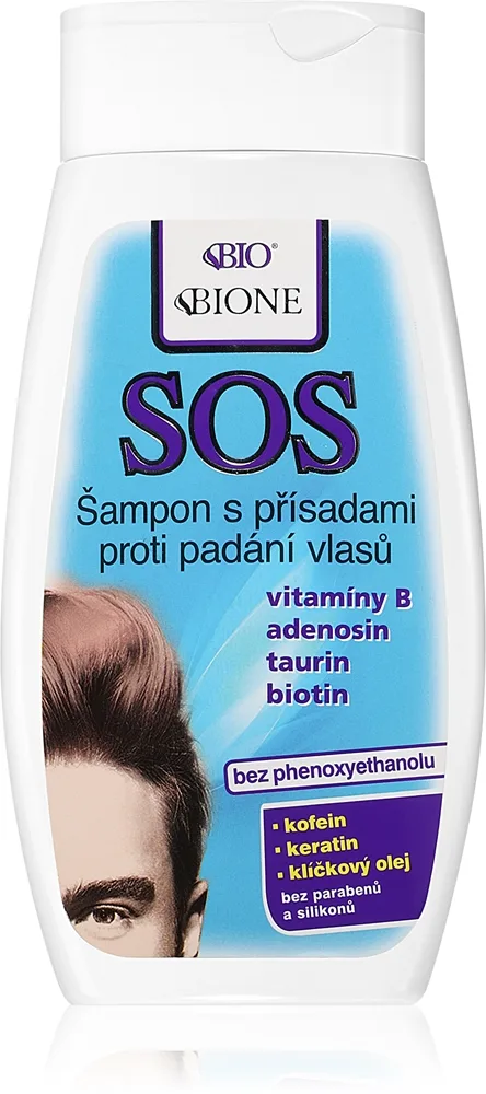 Bione Cosmetics SOS Shampoo mod hårtab 260 ml