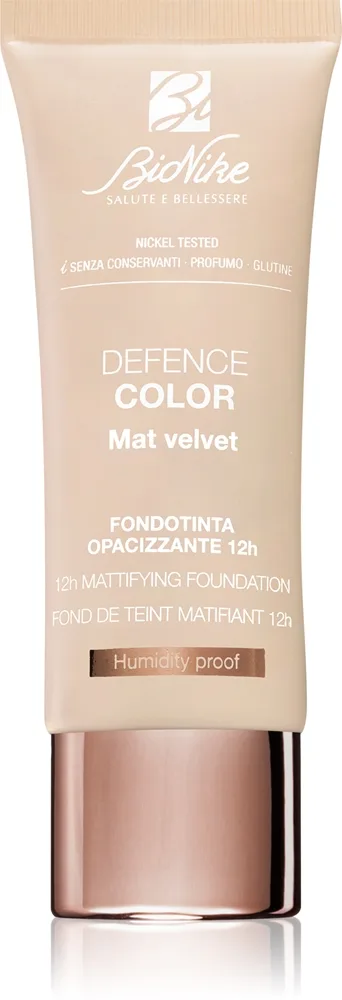 BioNike Color Mat Velvet pitkäkestoinen mattapinnan antava meikkivoide sävy 402 creme 30 ml