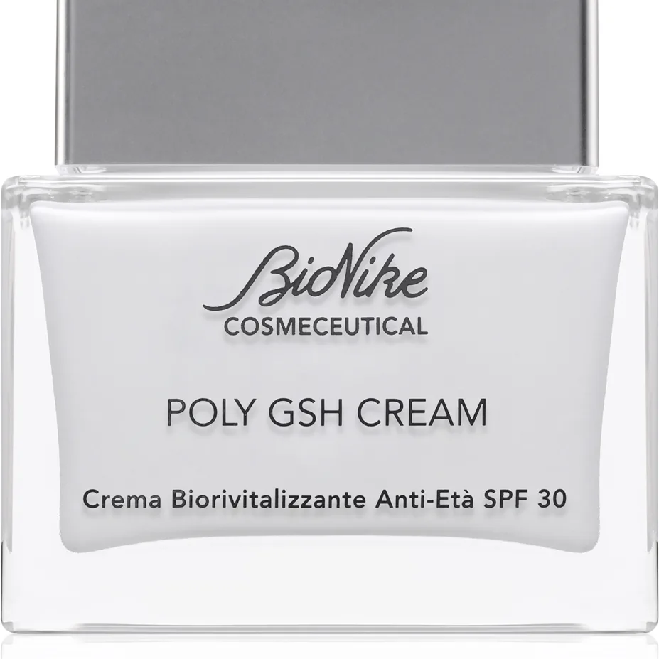 BioNike Cosmeceutical POLY GSH CREAM uudistava ja ikääntymistä ehkäisevä voide SPF 30 50 ml