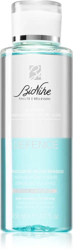 BioNike Defence kaksivaiheinen silmämeikinpoistoaine herkälle ja intolerantille iholle 150 ml