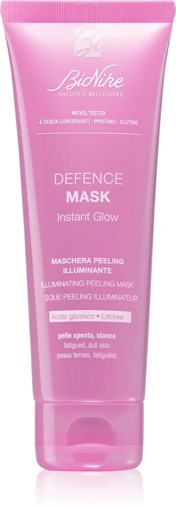 BioNike Defence Mask kirkastava ja kuoriva kasvonaamio väsyneelle iholle 75 ml