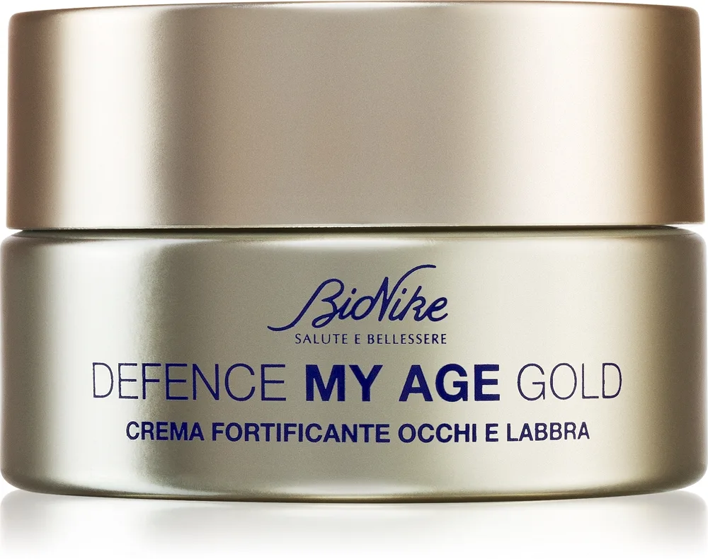 BioNike Defence My Age Gold ryppyjä ehkäisevä silmän- ja huultenympärysvoide 15 ml