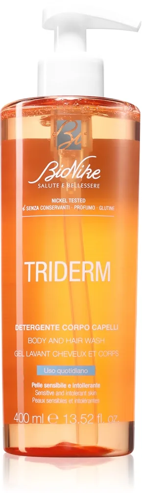 BioNike Triderm suihkugeeli ja shampoo 2in1 päivittäiseen käyttöön 400 ml