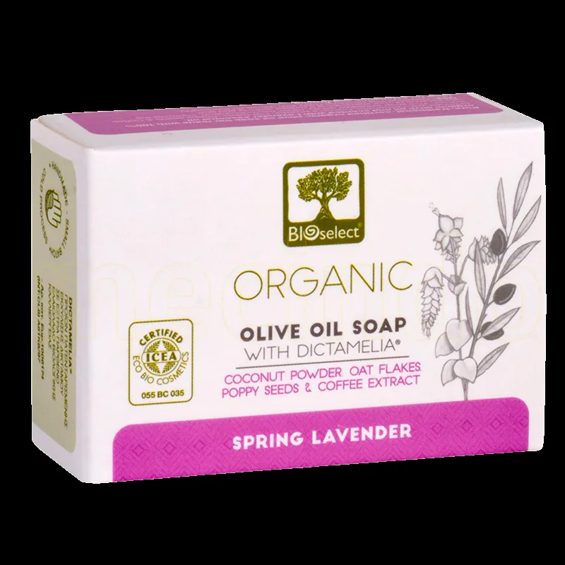 Bioselect Pure Olive Oil Soap Ha%CC%8Andsæbe Spring Lavender (80 g)