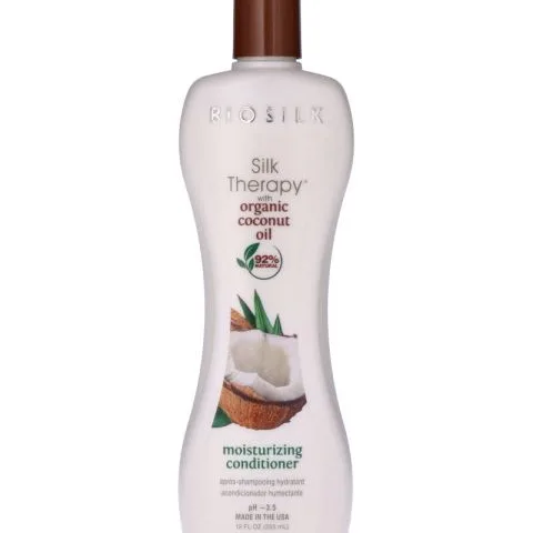 Biosilk Silk Therapy Natural Coconut Oil Fuktgivande balsam med kokosnötolja 355 ml