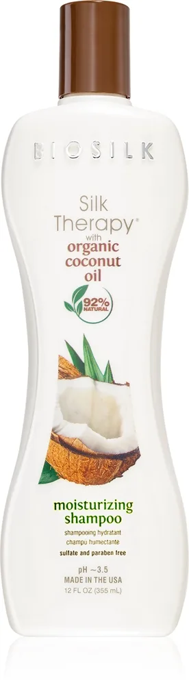 Biosilk Silk Therapy Natural Coconut Oil Fuktgivande schampo med kokosnötolja 355 ml
