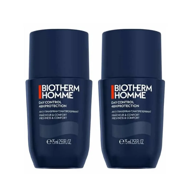 2-pack Biotherm Homme Day Control Roll On Deodorant 75ml