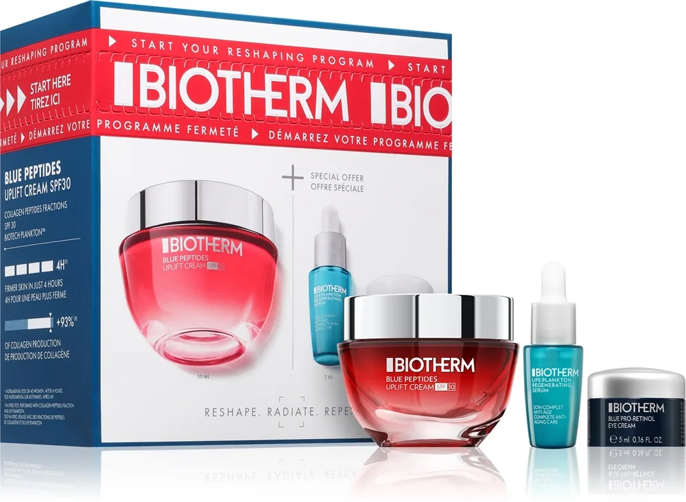 Biotherm Blue Peptides Uplift Cream SPF 30 Presentförpackning för Kvinnor
