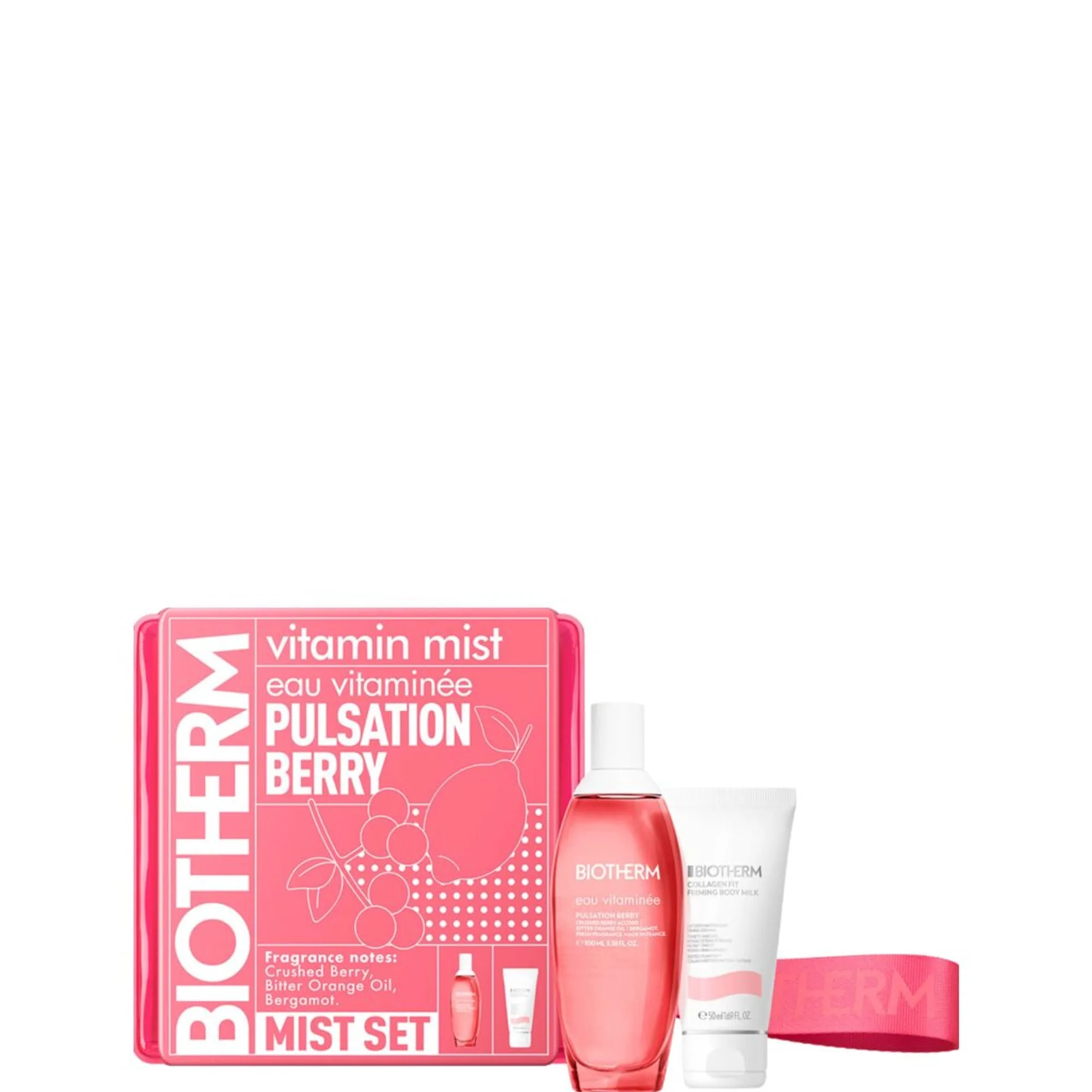 BIOTHERM Eau Vitaminée Pulsation Berry 100 ml Set Vartalonhoitosetti