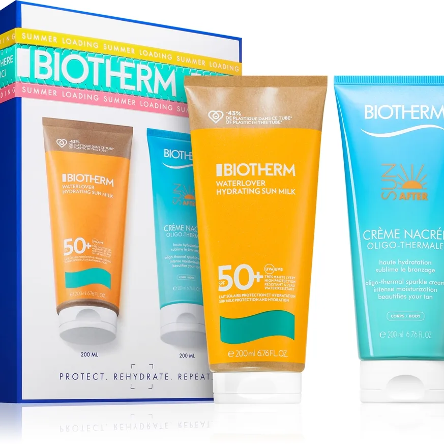 Biotherm Waterlover Hydrating Sun Milk SPF50+ Presentförpackning för Kvinnor