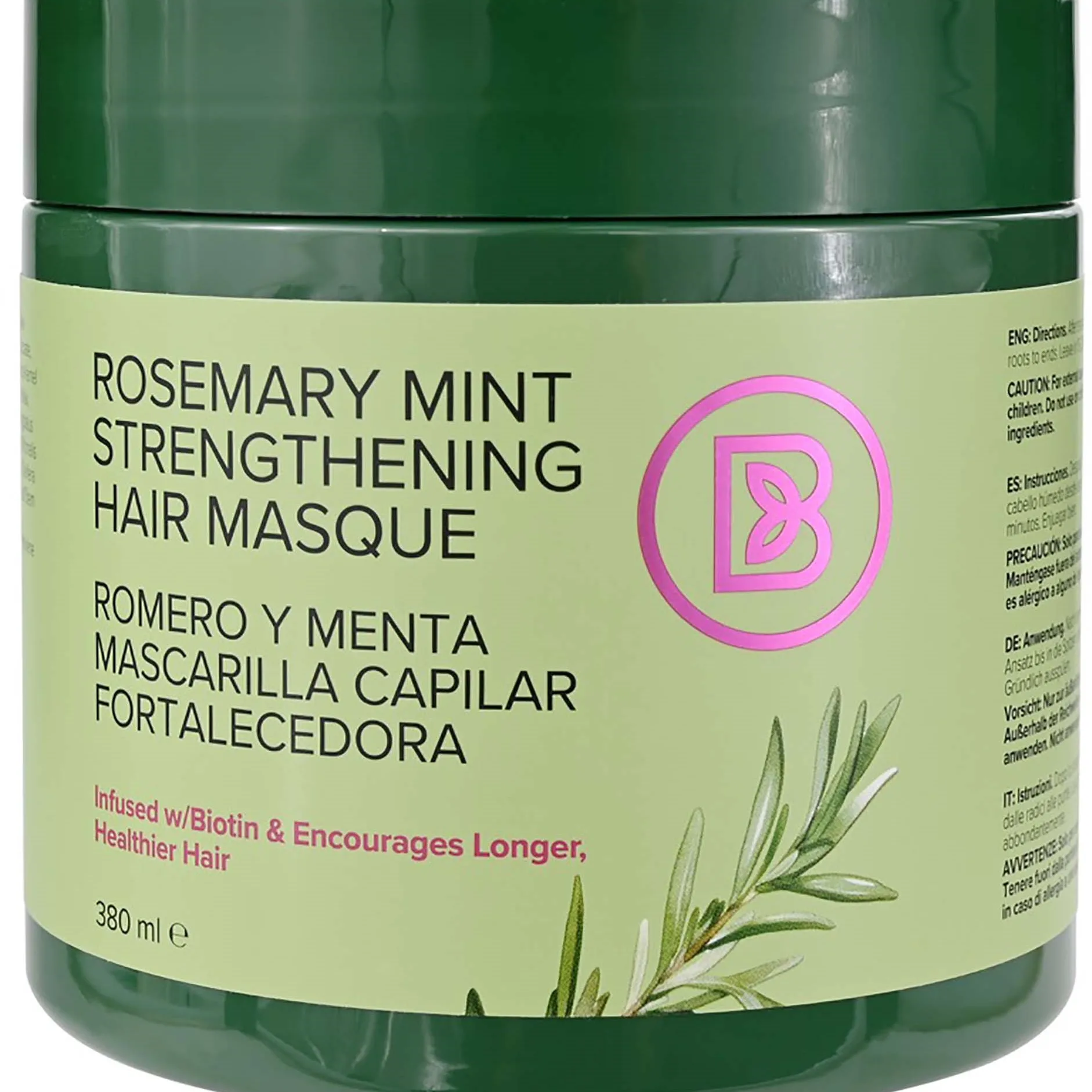 Biovène B - BEST HAIR Rosemary Mint Strengthening Hair Masque 380 ml
