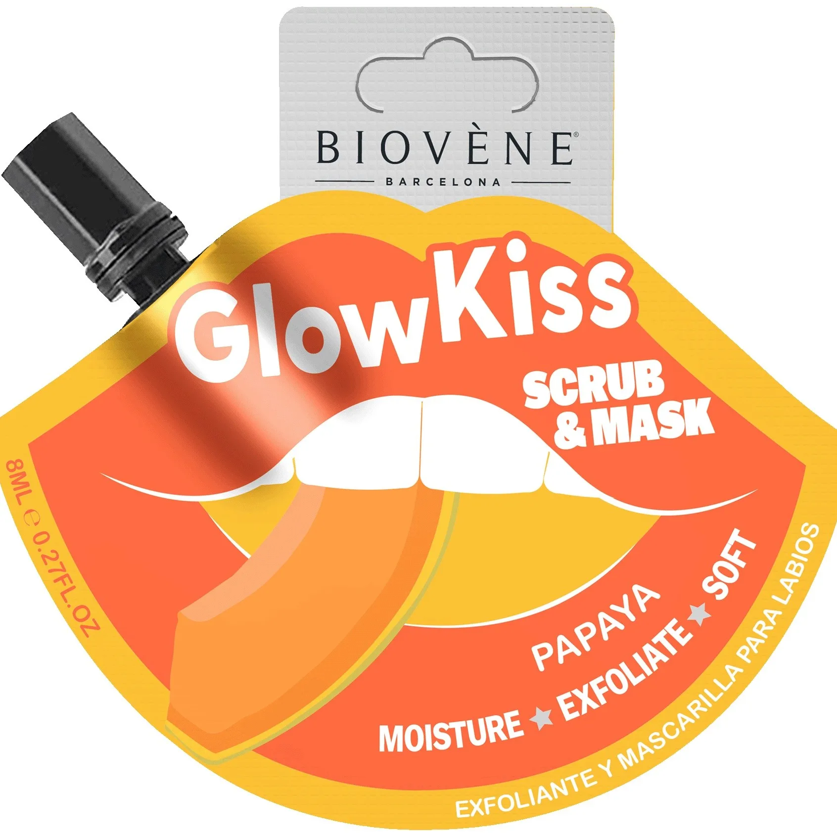 Biovène Glow Kiss Papaya Lip Scrub & Mask 8 ml