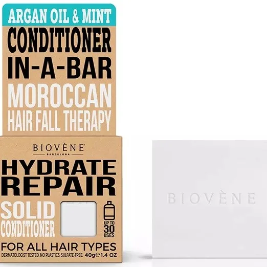 Biovène Hydrate Repair Argan Oil & Mint Solid Conditioner Bar