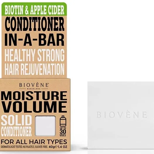 Biovène Moisture Volume Biotin & Apple Cider Solid Conditioner Bar