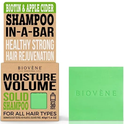 Biovène Moisture Volume Biotin & Apple Cider Solid Shampoo Bar