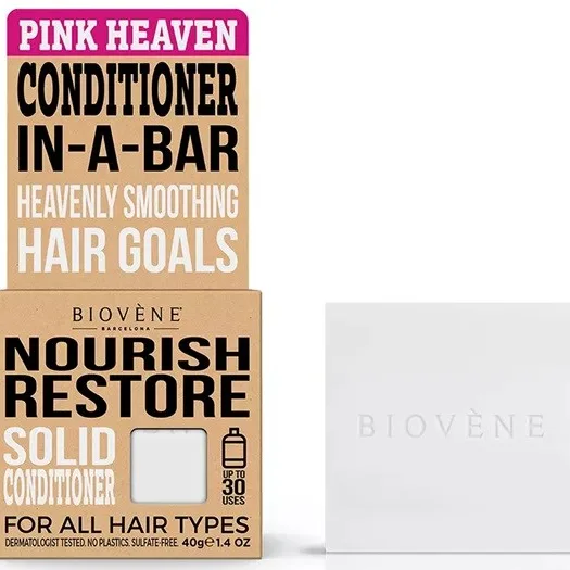 Biovène Nourish Restore Pink Heaven Solid Conditioner Bar